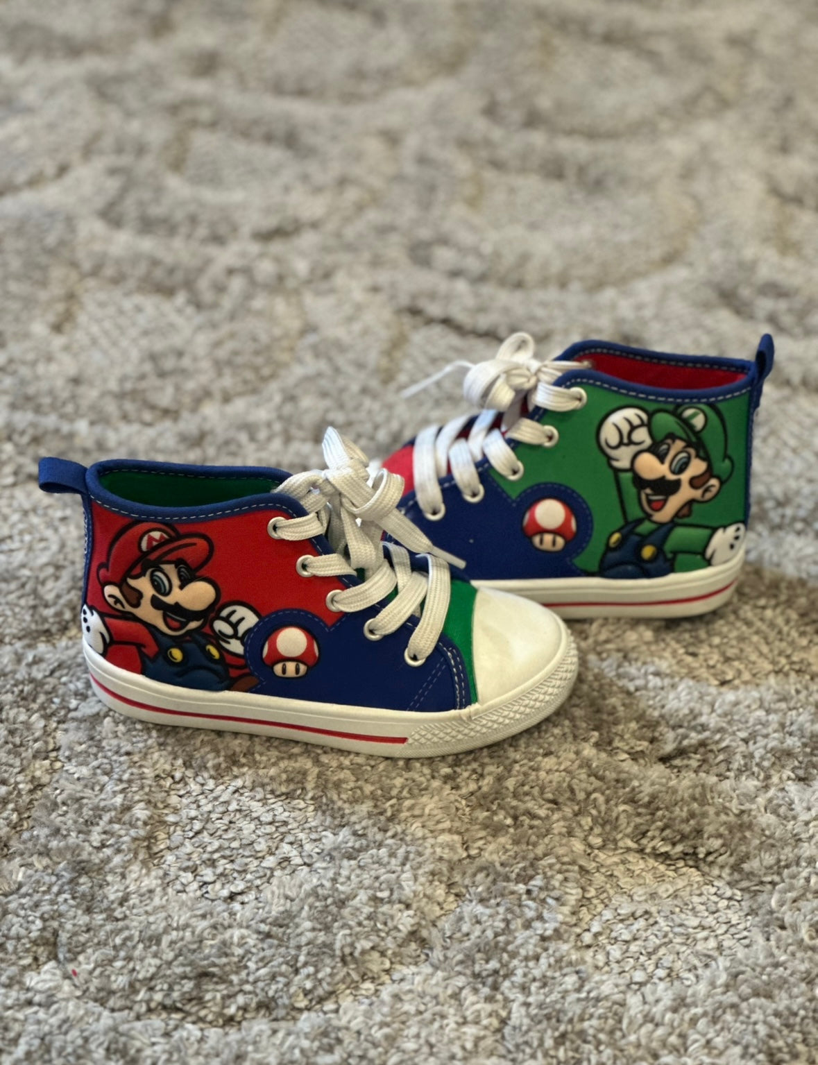 #16 Mario High Tops - Little Kid 11
