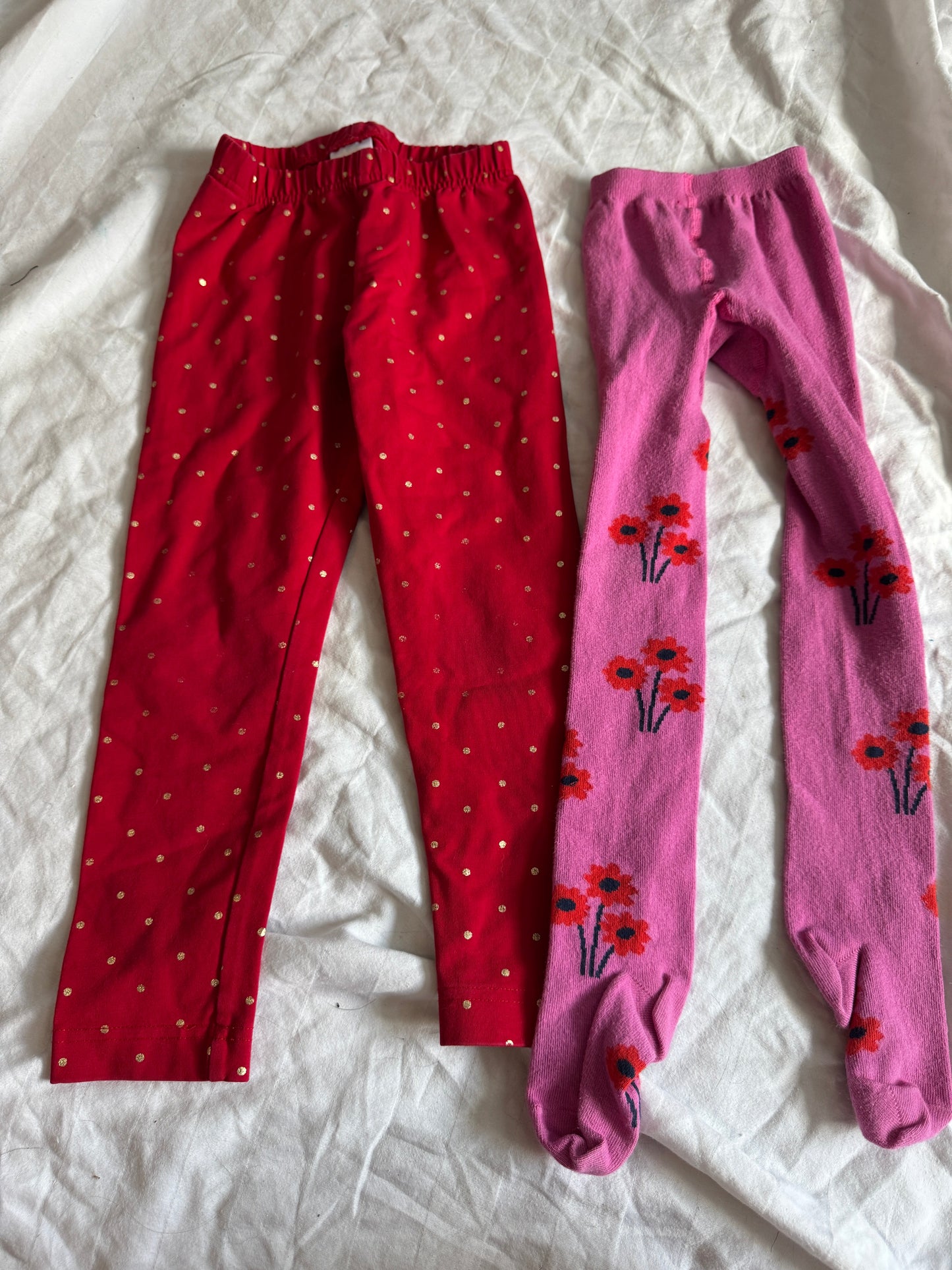 Seller #22 - Hanna Andersson pants & tights - size 100/ size 4 - GUC