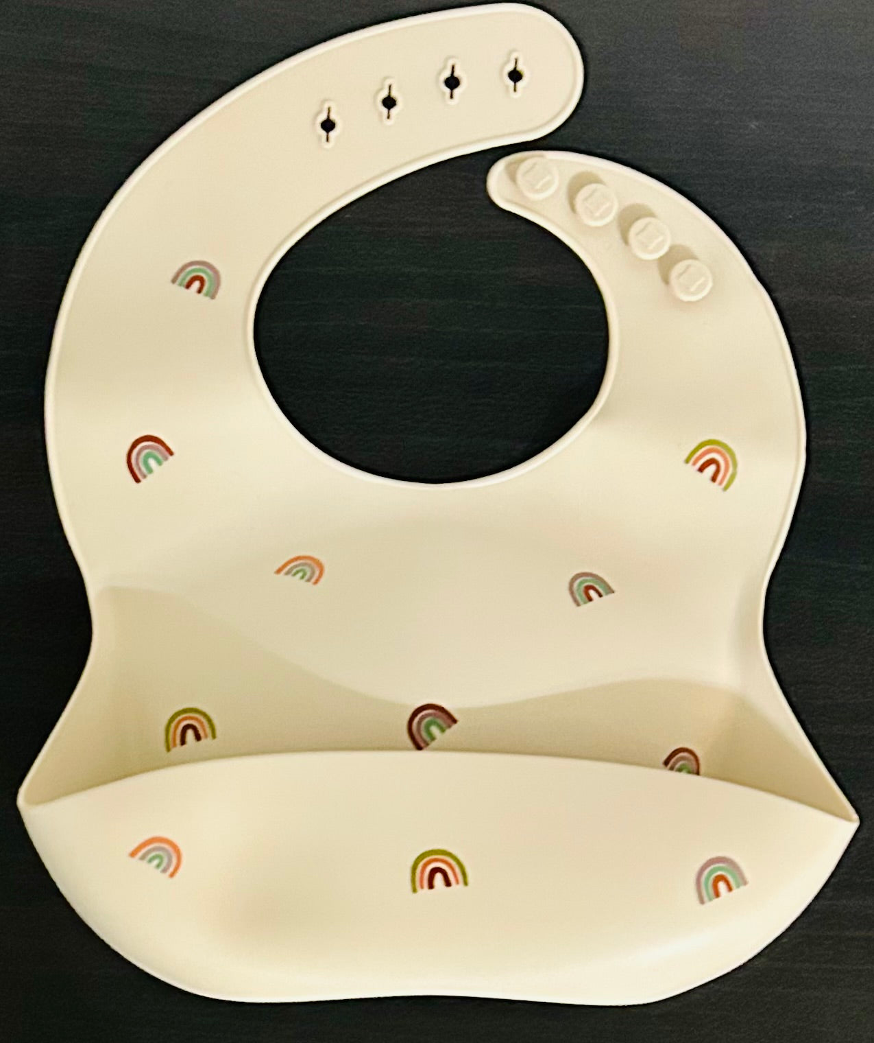 #15 Mushie Silicone Bib (barely used)