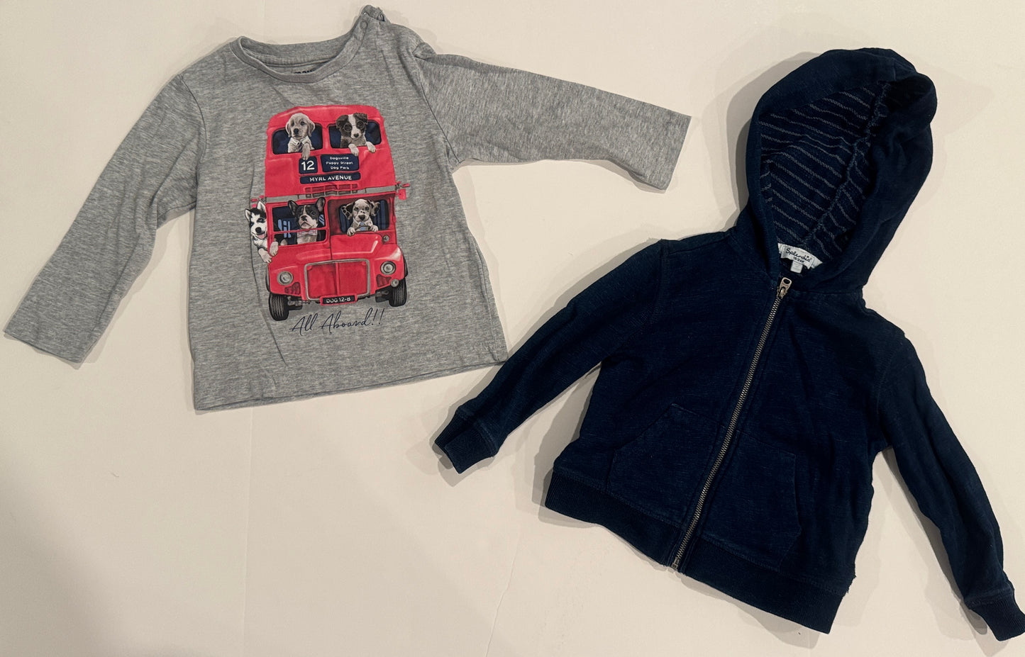 #187 Boys 18m Mayoral Top and Splendid Zip Up