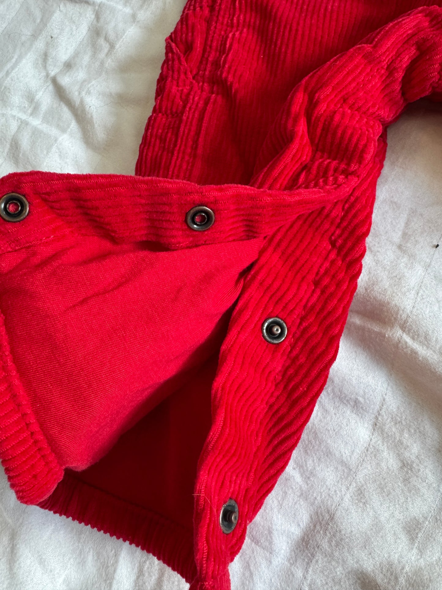 Seller #22 - OshKosh red corduroy overalls - size 9m - NWT