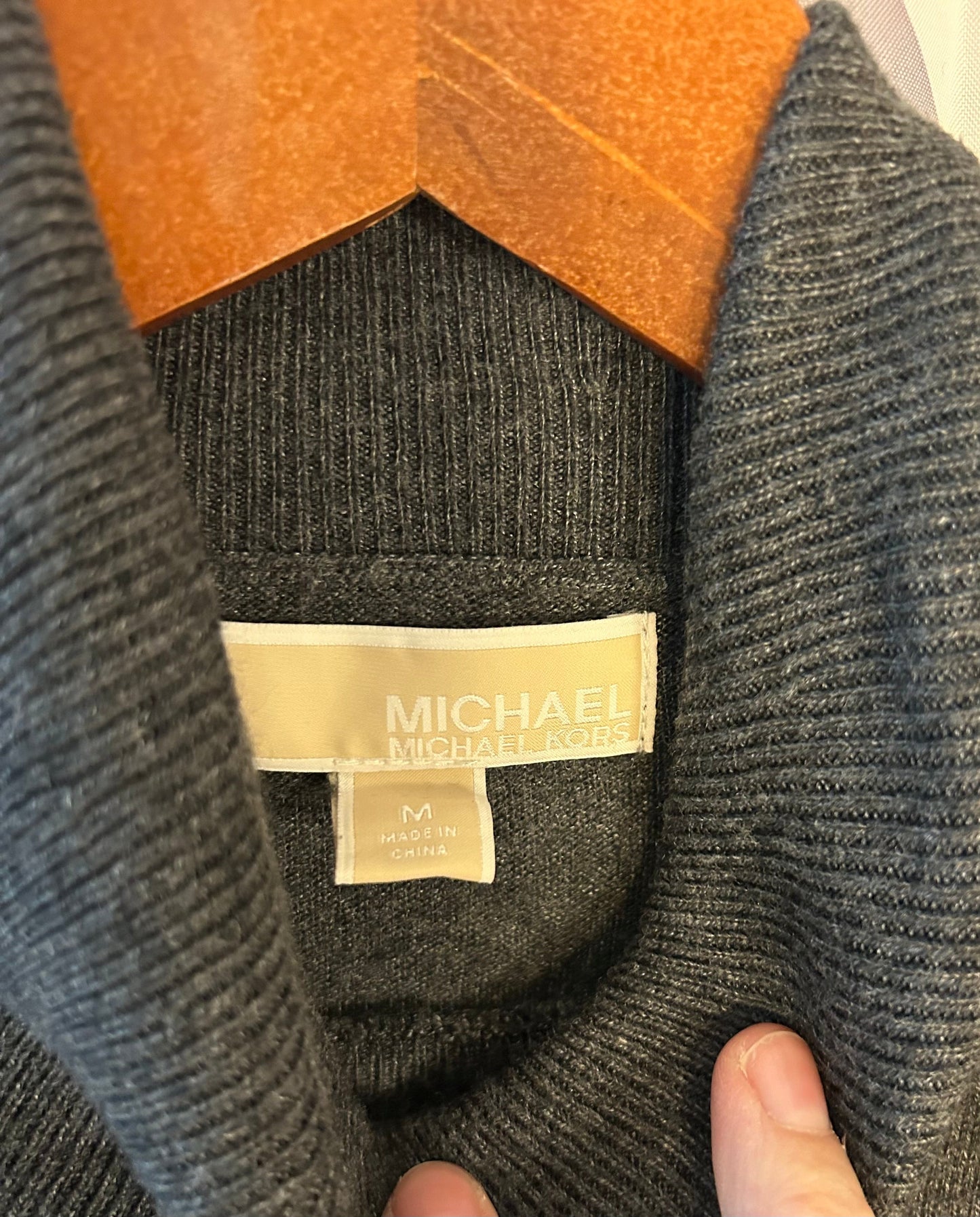 #18 Reduced! Michael Kors gray turtleneck sweater women’s medium