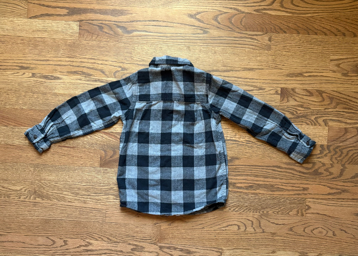 #74 Boys Oshkosh Flannel Shirt - 6