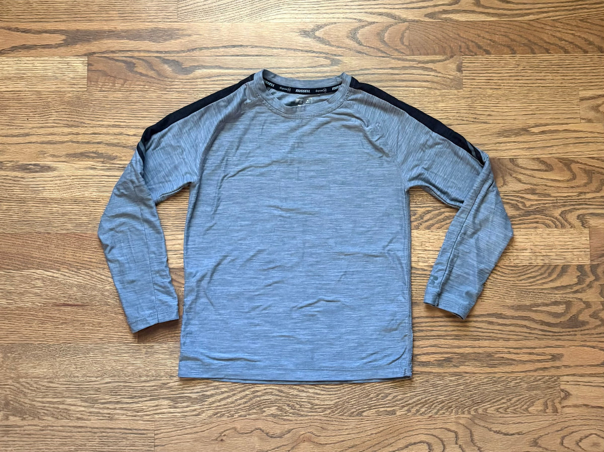 #74 Boys Long Sleeve Russell Dri-power Shirt - S (6-7)