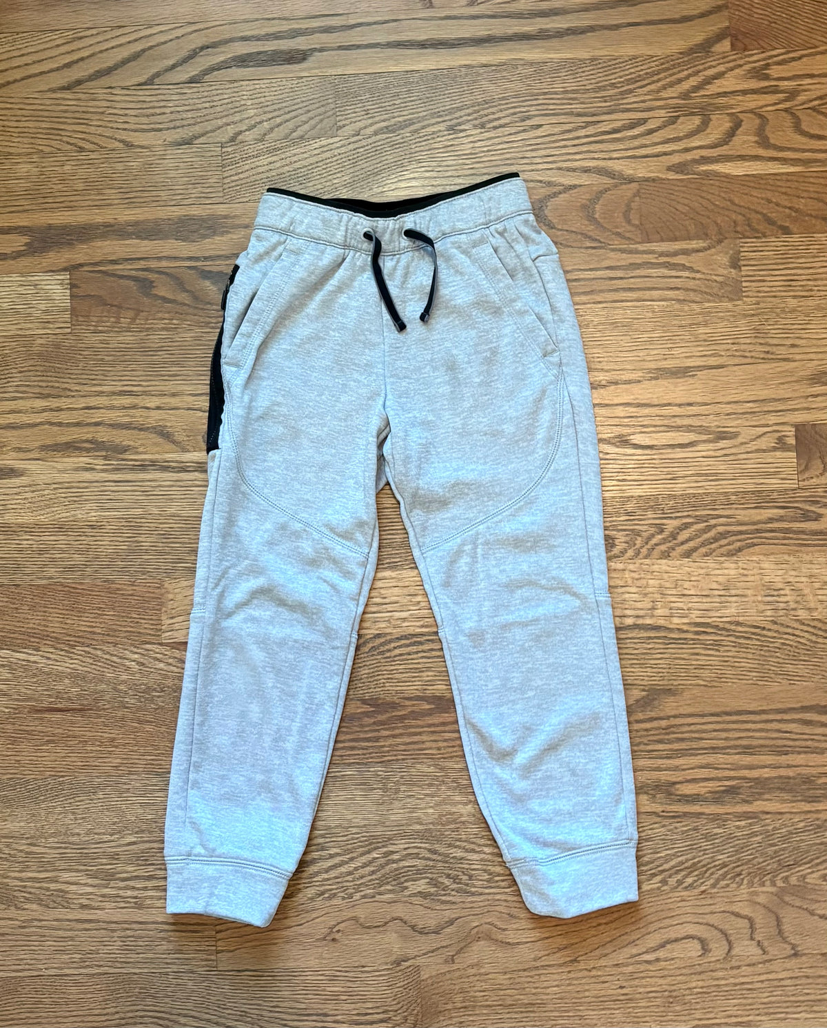 #74 Boys Athletic Joggers, Light Grey - S 6/7