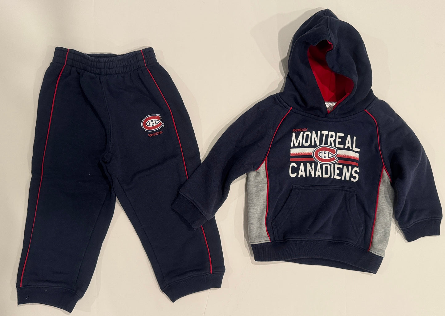 #187 Boys 2T Montreal Canadians Sweatshirt and Sweatpants Set