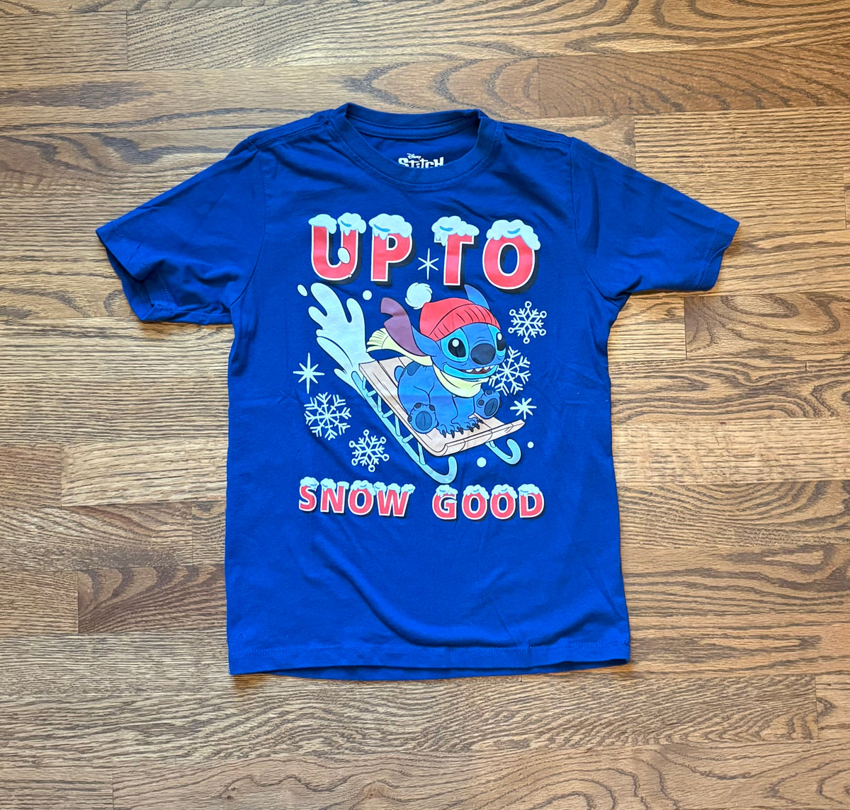 #74 Youth UP TO SNOW GOOD Stitch Tee - M (8)