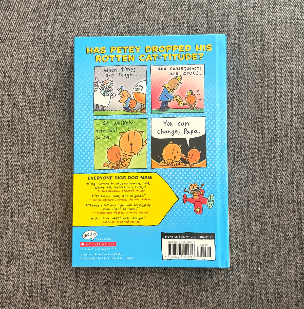 #74 Dog Man Lord of the Fleas Book
