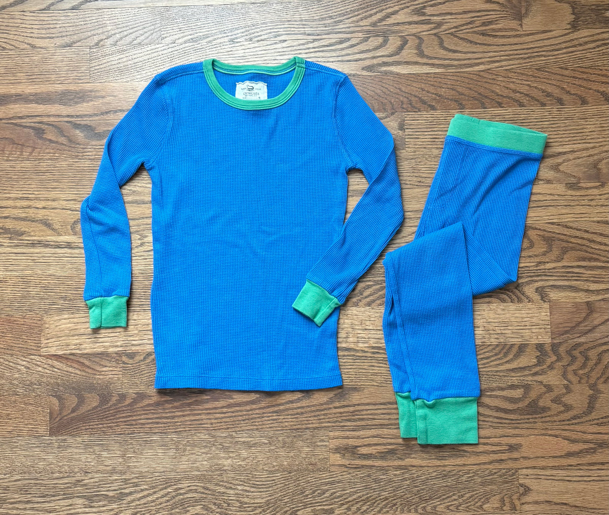 #74 Boys CrewCuts waffle-knit thermal pajama set - S (6)