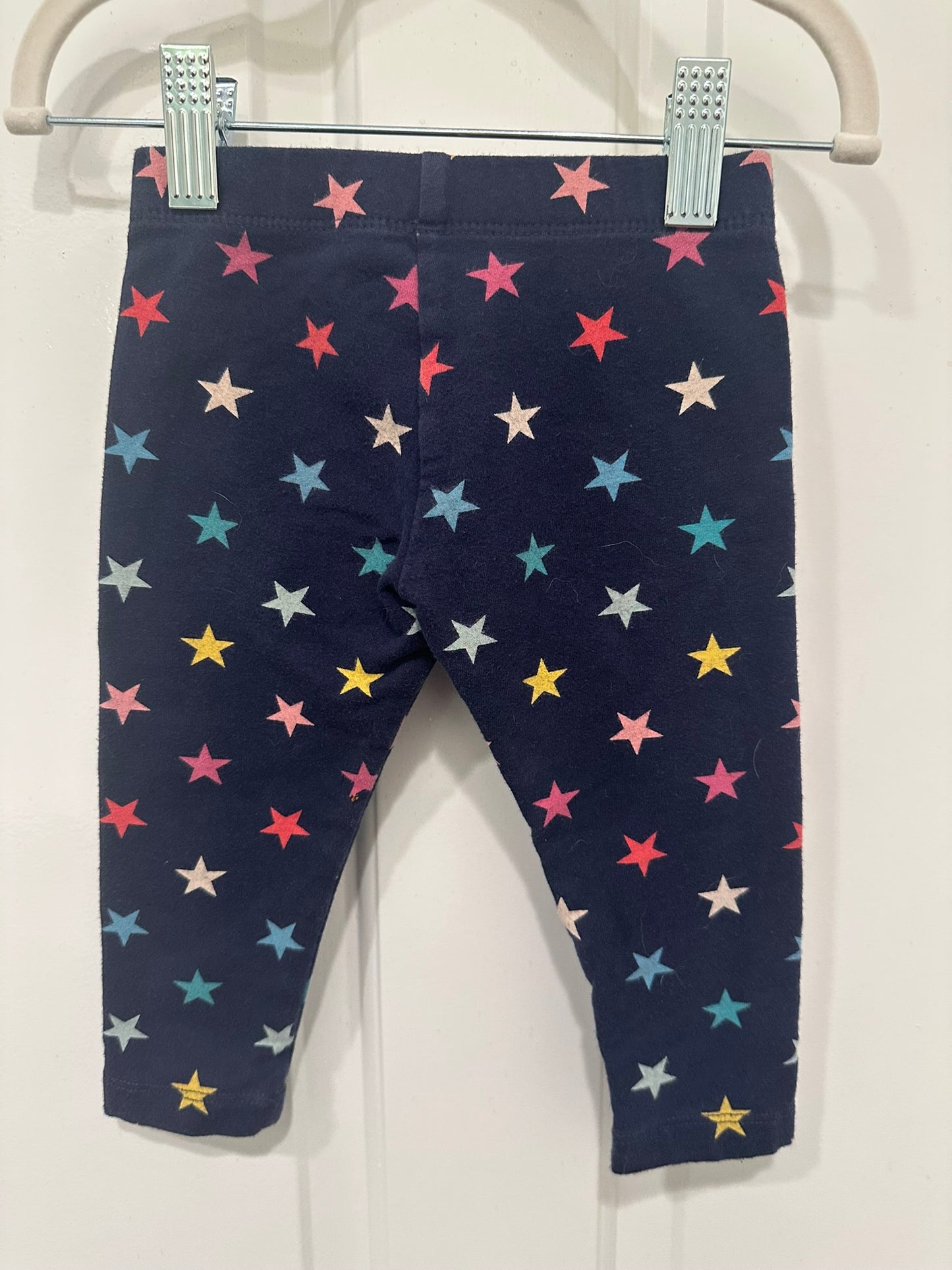 #85 Primary Star Navy Blue Pants, Infant Girls 12-18m