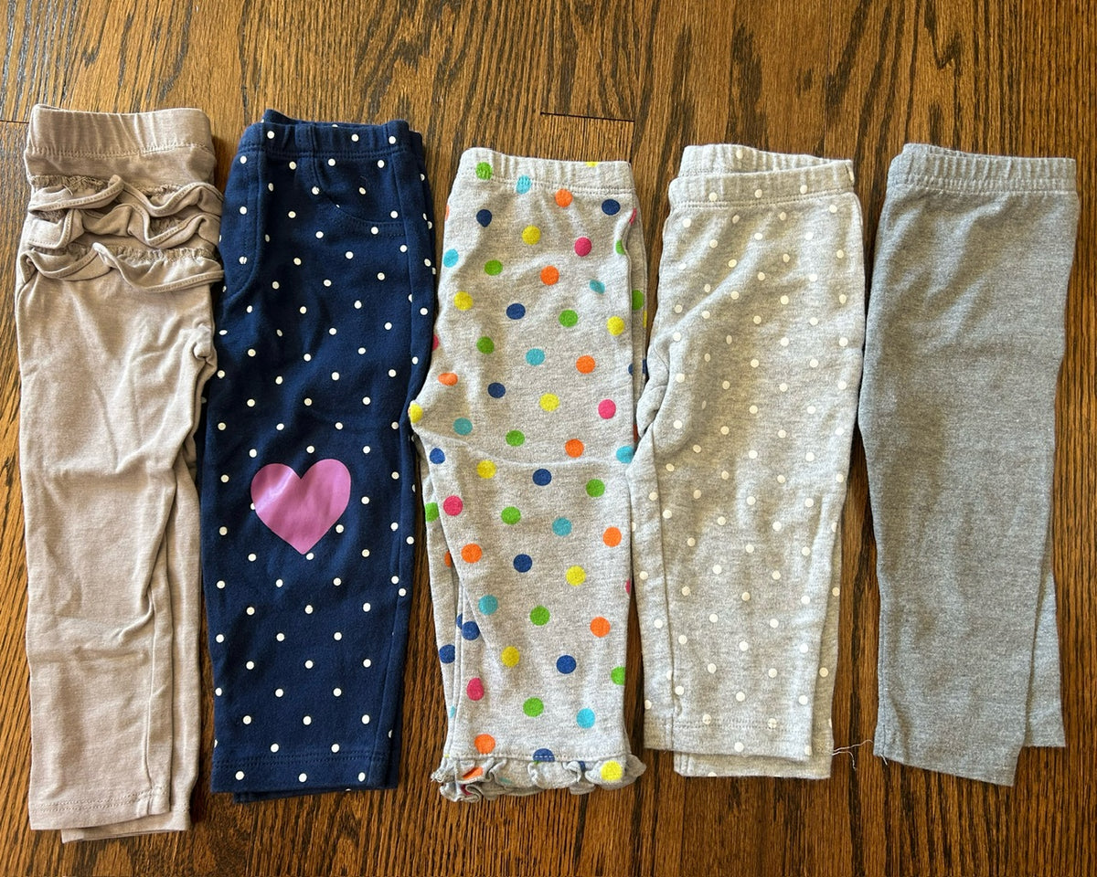 Seller 120, VGUC Girls Size 12M Leggins Lot