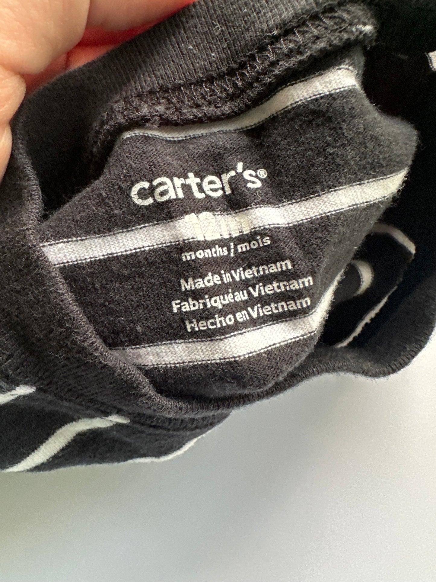 #146 Carter’s and Cloud Island Black & White Tops Boys 12M