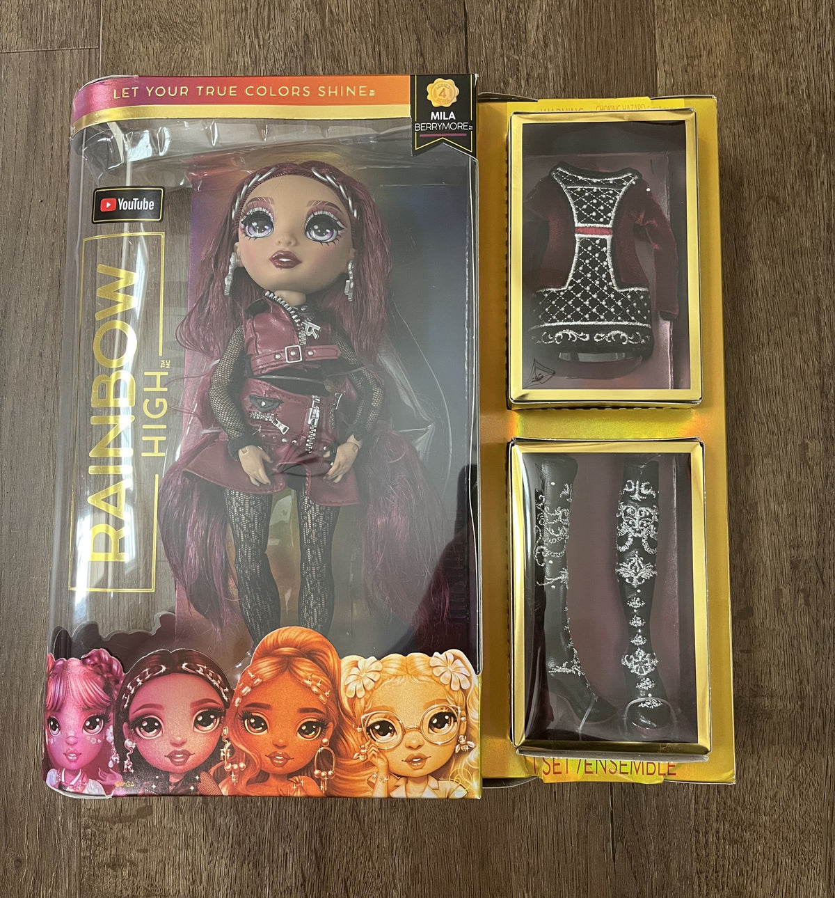 #126 NIB Rainbow High - Mila Barrymore Doll Set