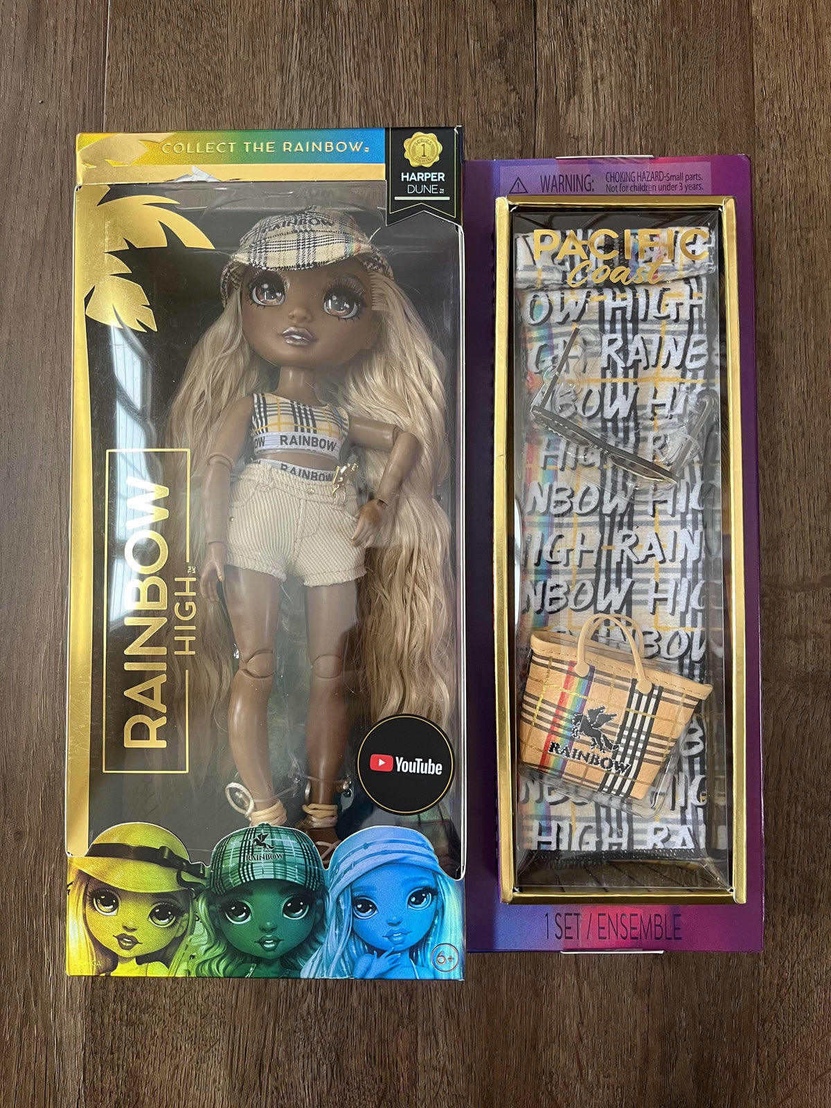 #126 NIB Rainbow High Harper Dune Pacific Coast Doll
