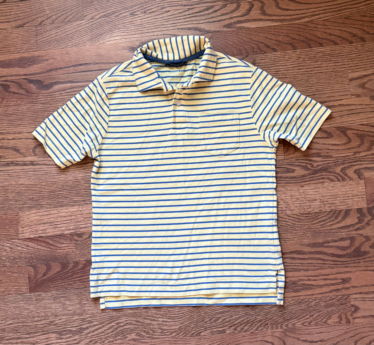 #74 Boys Land’s End Stripe Polo - YL