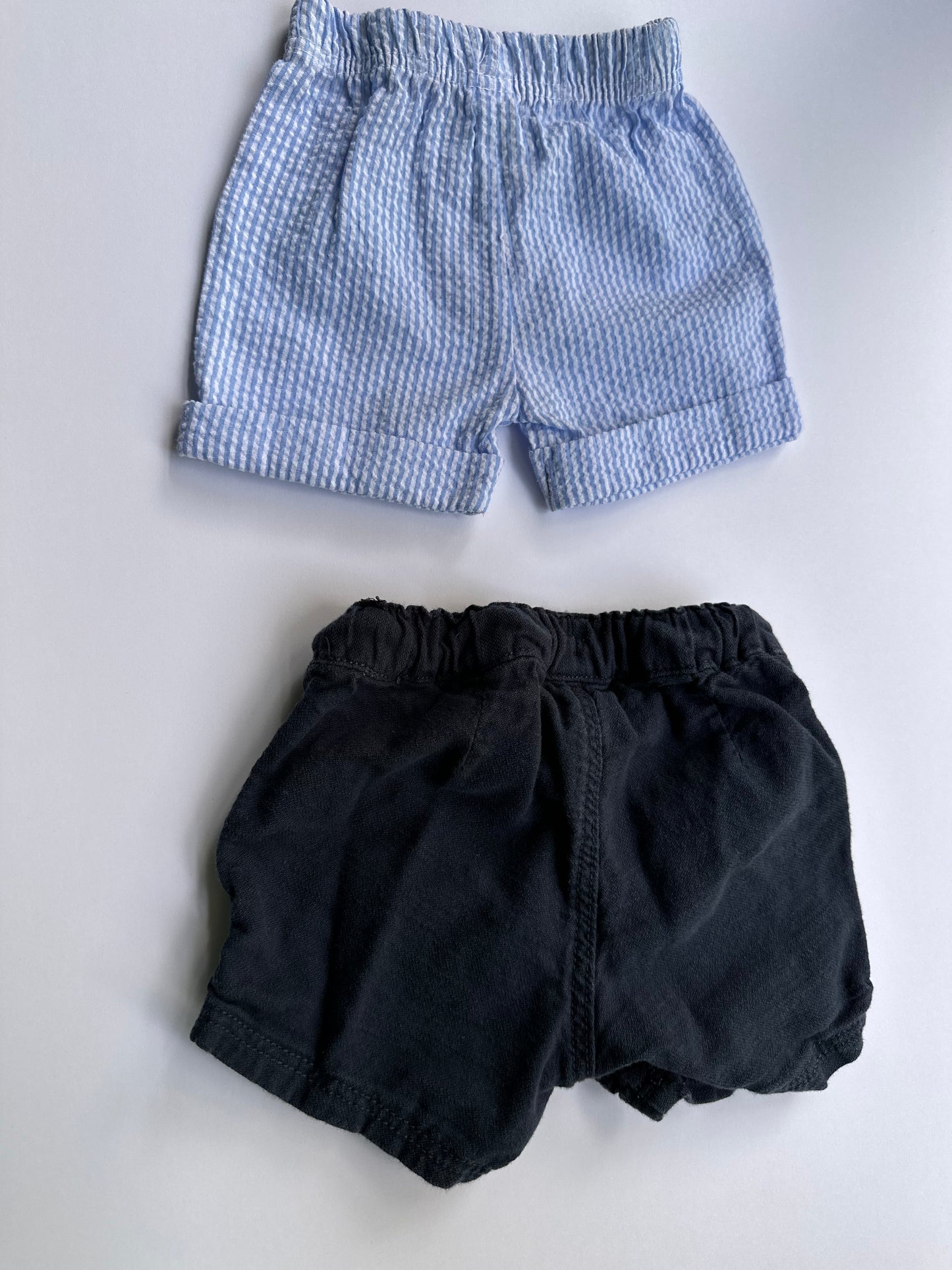 #146 H&M Badgley Mischka Blue Shorts Set Boys 6-9M