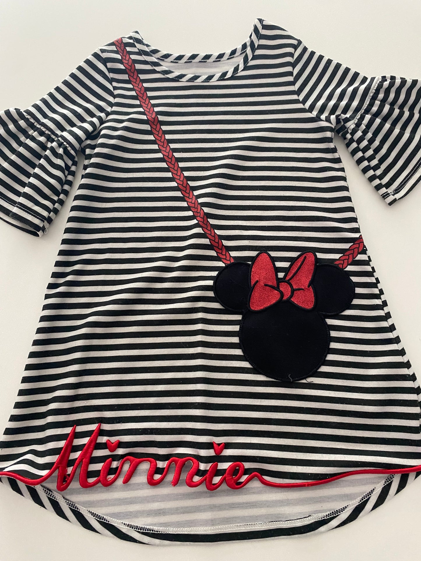 #117, Girls 3T, Disney Black/White Minnie Mouse dress, GUC