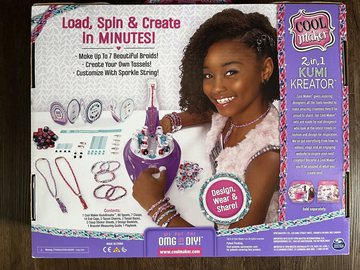 #126 NIB Cool Maker 2 in 1 KumiKreator Braided Bracelet & Necklace Kit