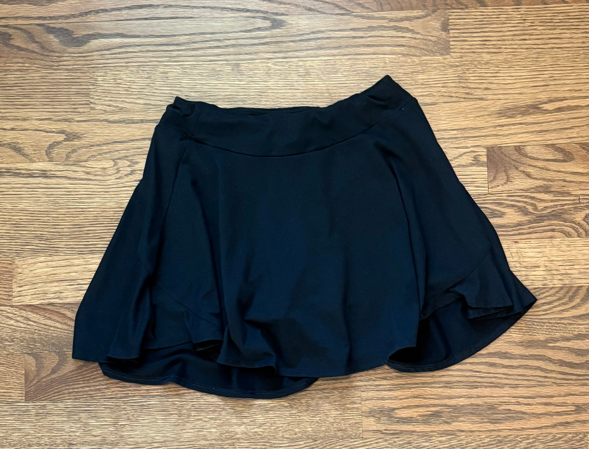 #74 Girls All in Motion Athletic Black Skirt - L (10/12)