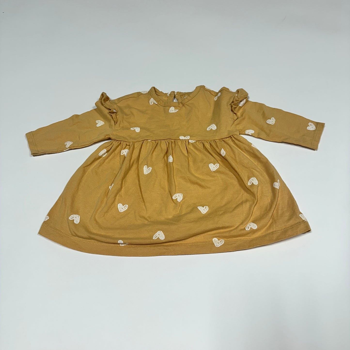 #87 Carters girls long sleeve dress 9 month