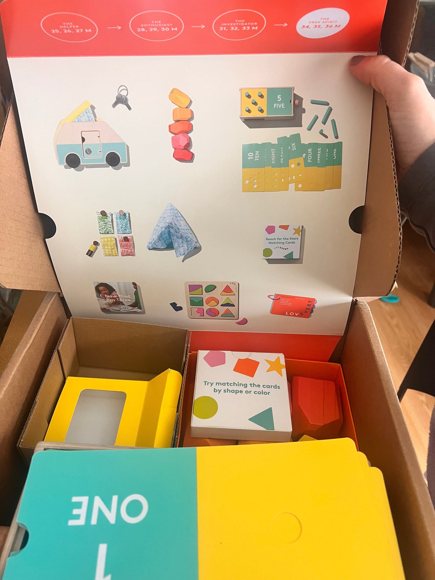 178 Lovevery The Free Spirit play kit (incomplete kit)