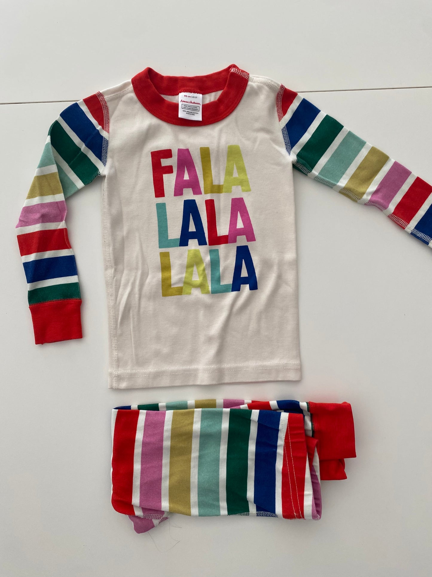 #117, Girls 3T, Hanna Andersson Christmas Pajamas, VGUC