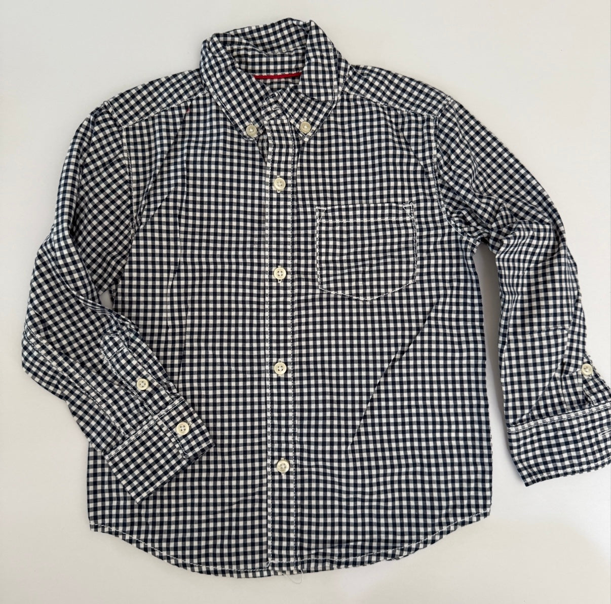 #41 | Boys 3T | Carters black/white button up dress shirt