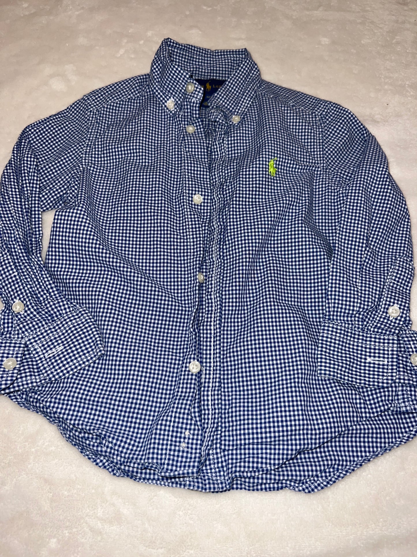 #46 Boys 3T Polo button down euc (just a bit wrinkled)