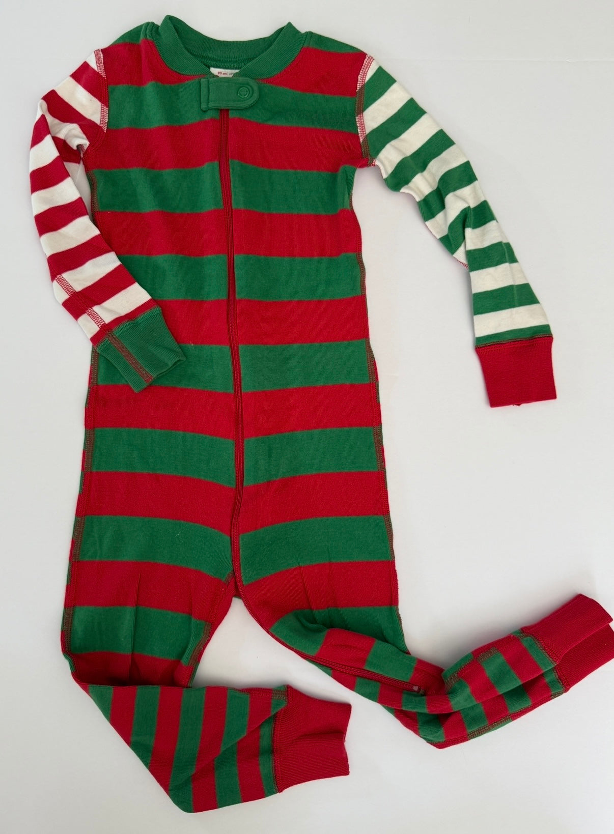 #41 | Reduced! |Boys or Girls 3T | Hanna Anderssen footless pajamas zip up - perfect for Christmas!