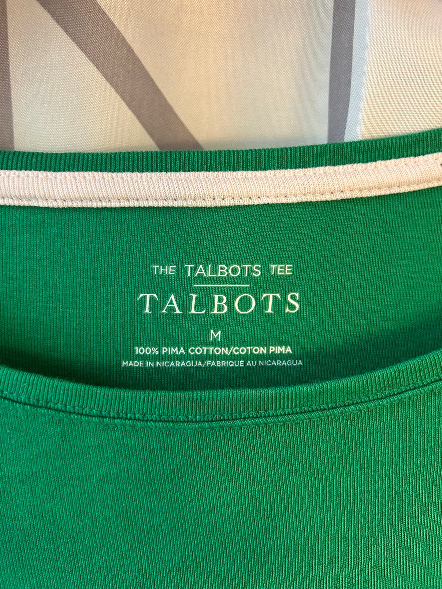 #18 Reduced! Talbots green 3/4 tee women’s Medium