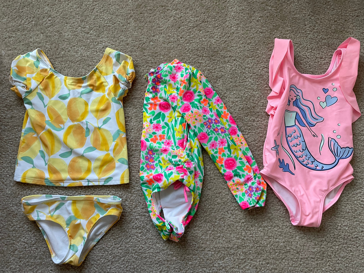 Seller 71: Girls size 5T swim suit bundle