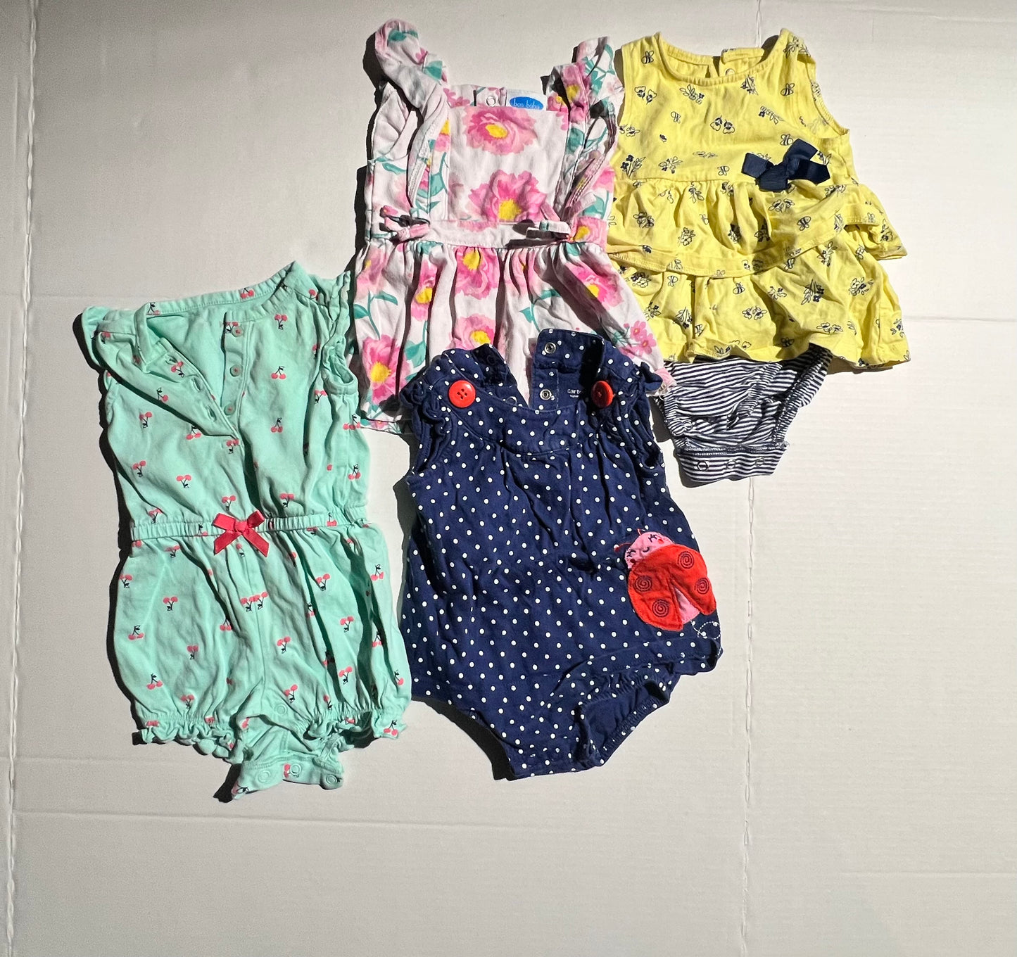 #100 Girls 6m Romper Bundle