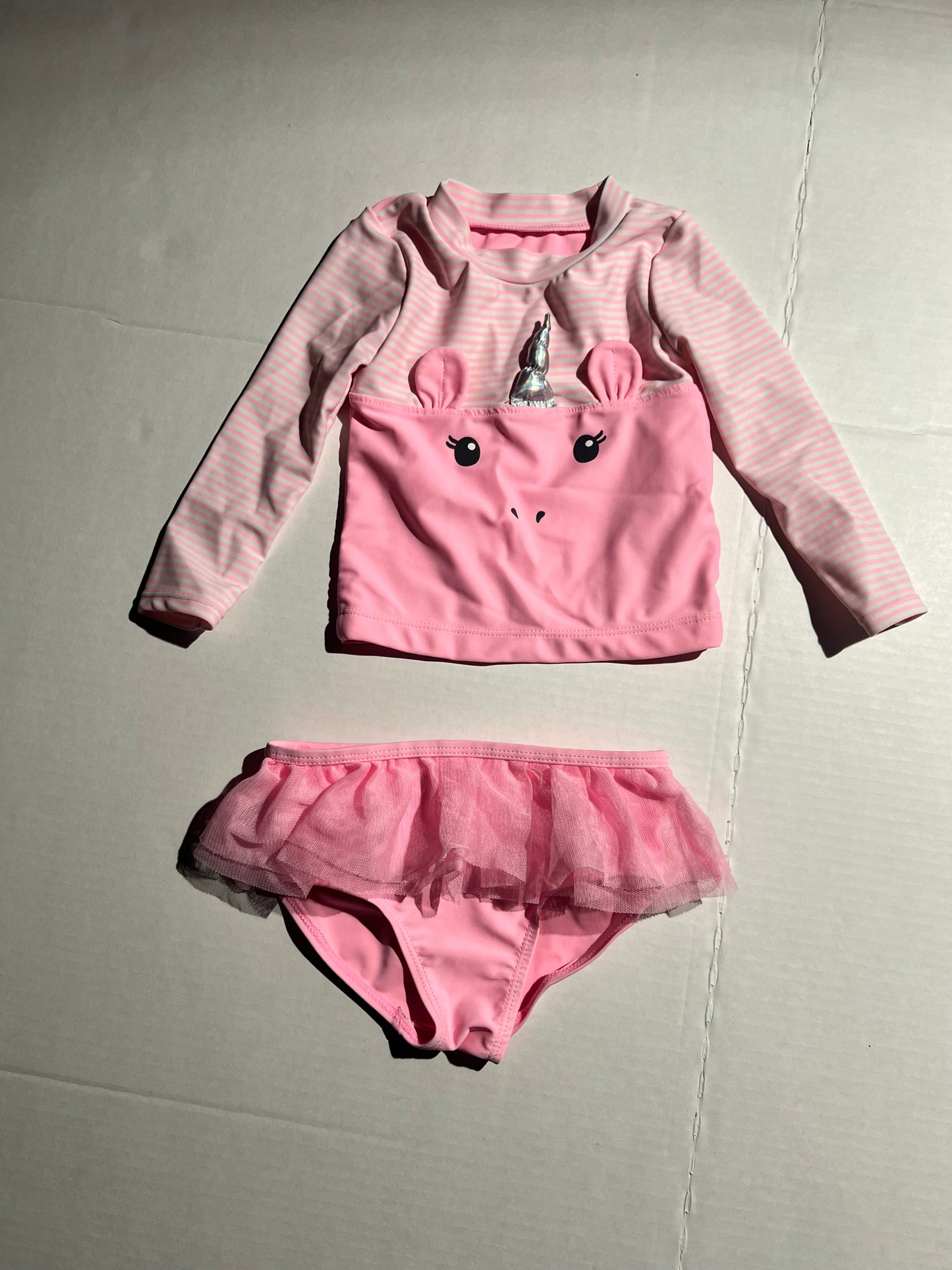 #100 Girls 12mo Unicorn Swimsuit