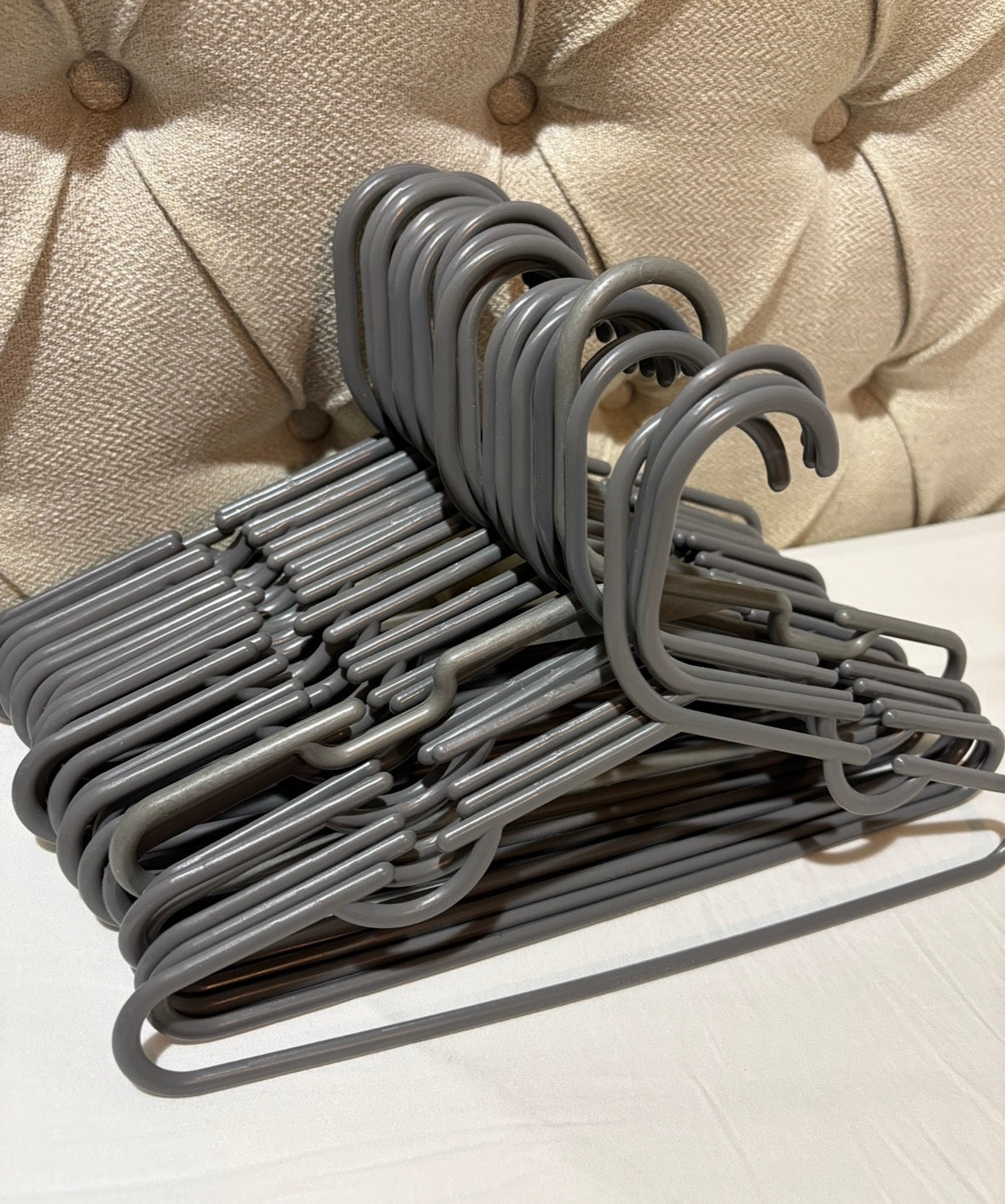Seller #105 - Dark Gray Kids/Baby Hangers - 27 total