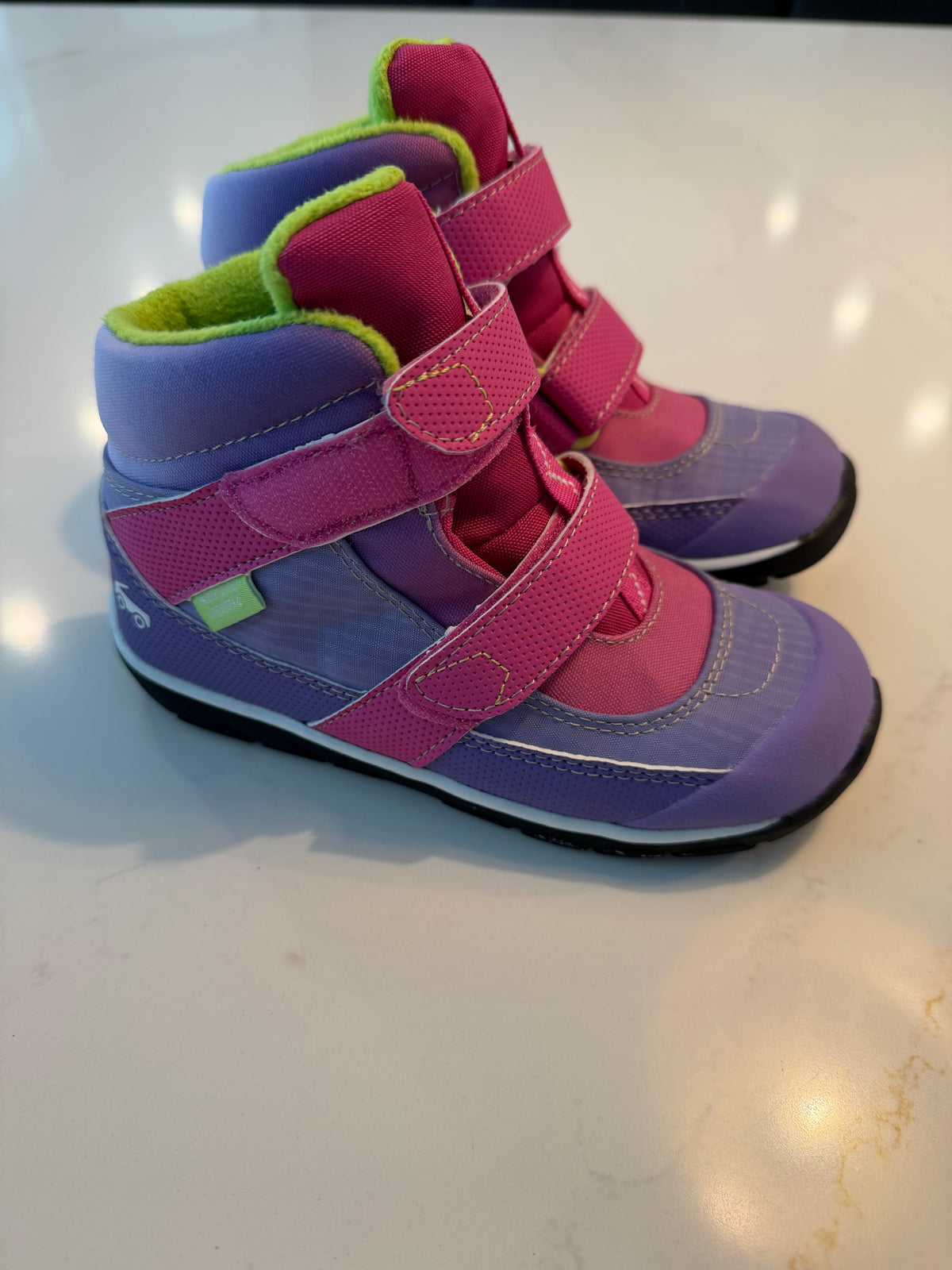 #133 girls see Kai run winter boots size 12 worn 1x