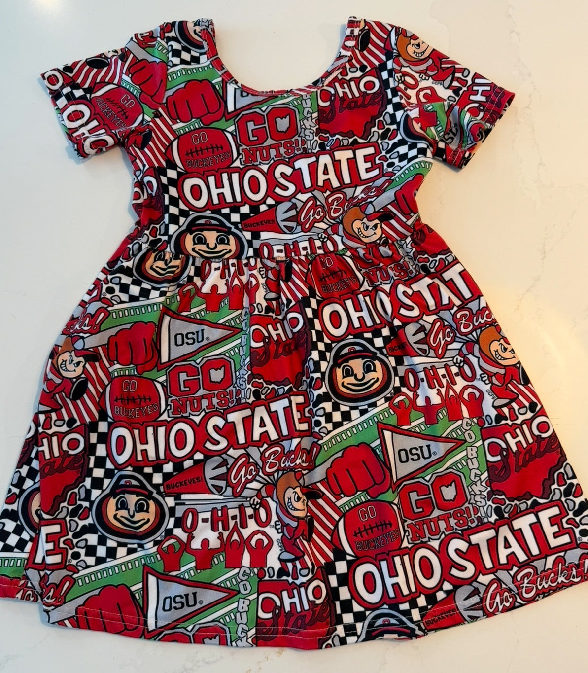 #133 Ohio state dress 4T