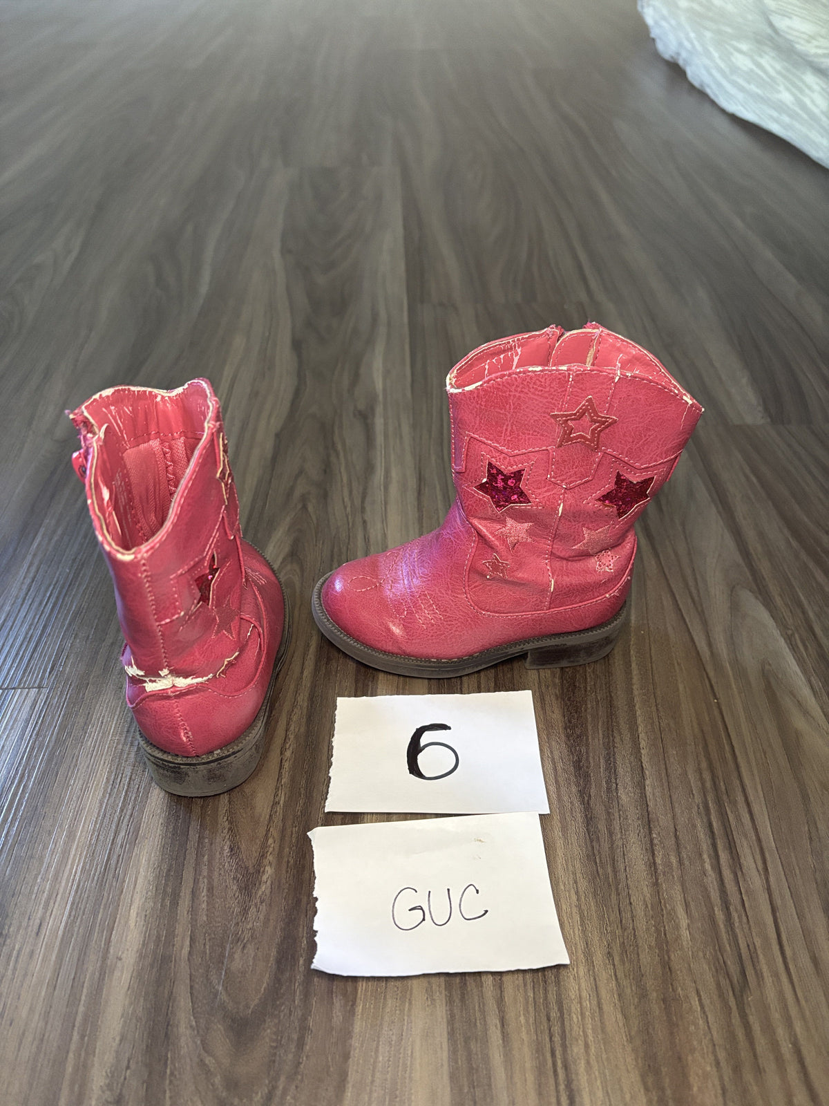 #138 - 6T Shoe GUC Pink Cowboy Boots