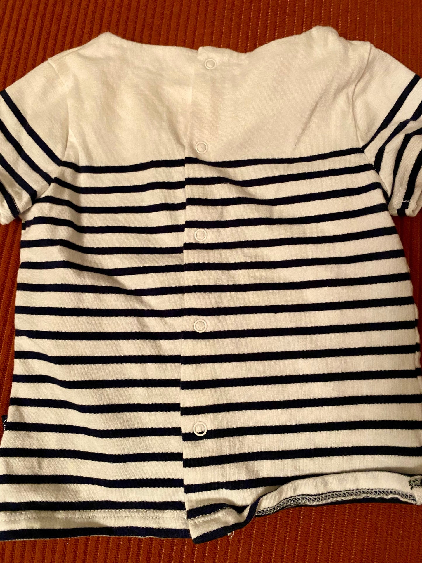 #193 - Obaibi thick cotton, sailor t-shirt, 6M