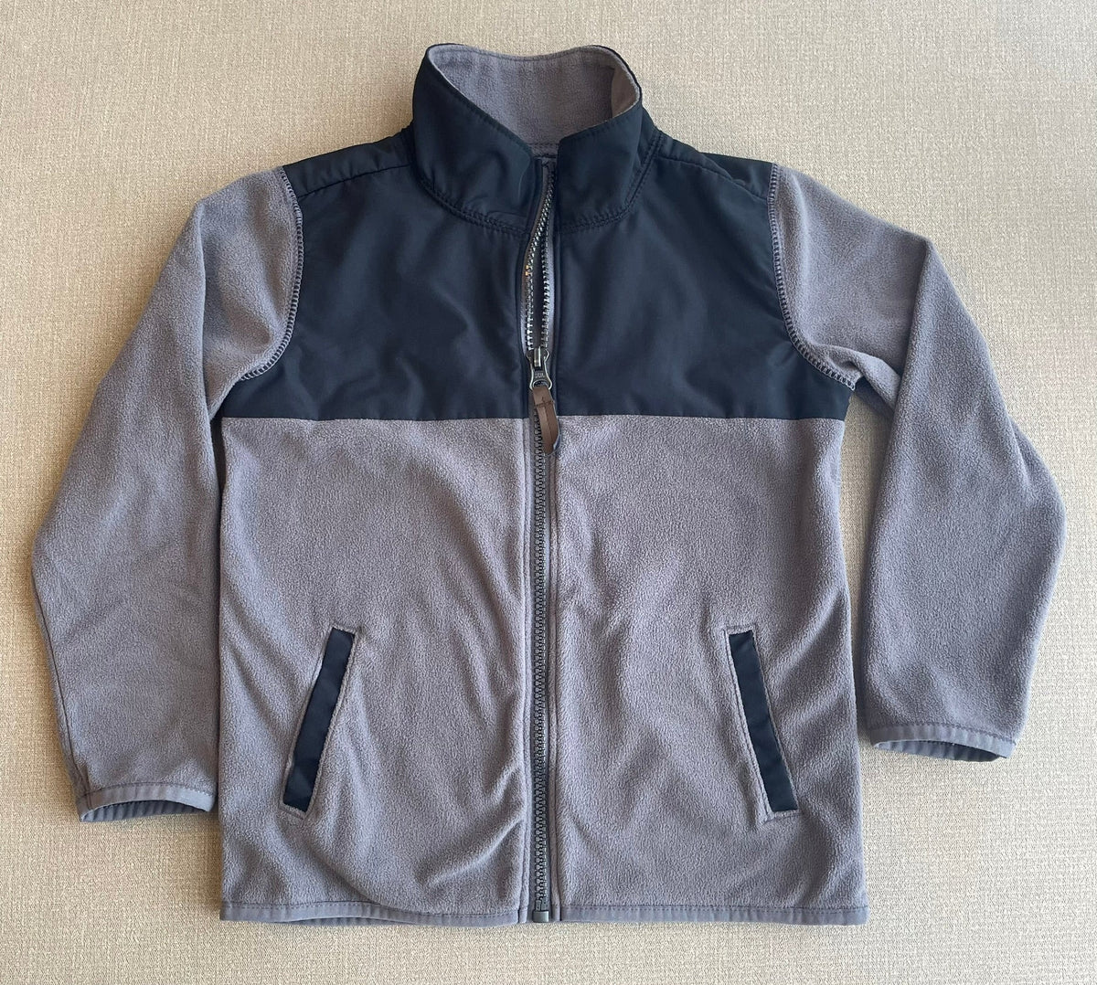 Seller #12 | Carters Boys Dark Gray and light Gray Full Zip, Fleece Jacket | VGUC | Size 4