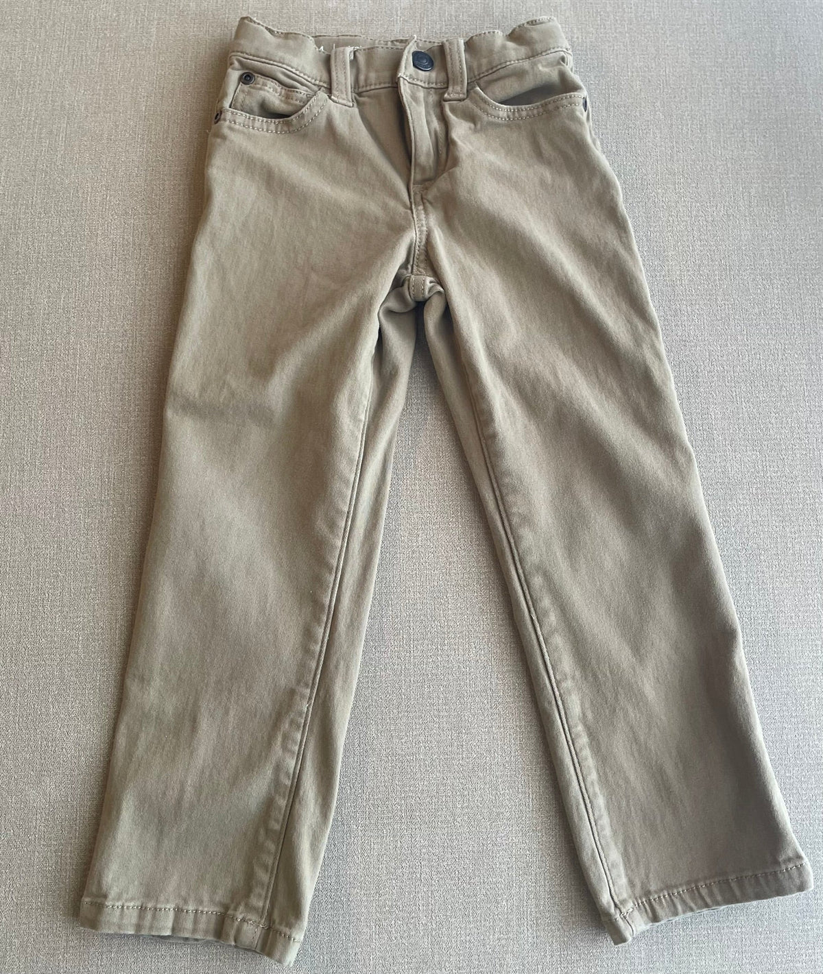 Seller #12 | Jumping Beans | Boys Khaki Straight Pants | Snap Closure and Adjustable Waist | EUC | Size 4