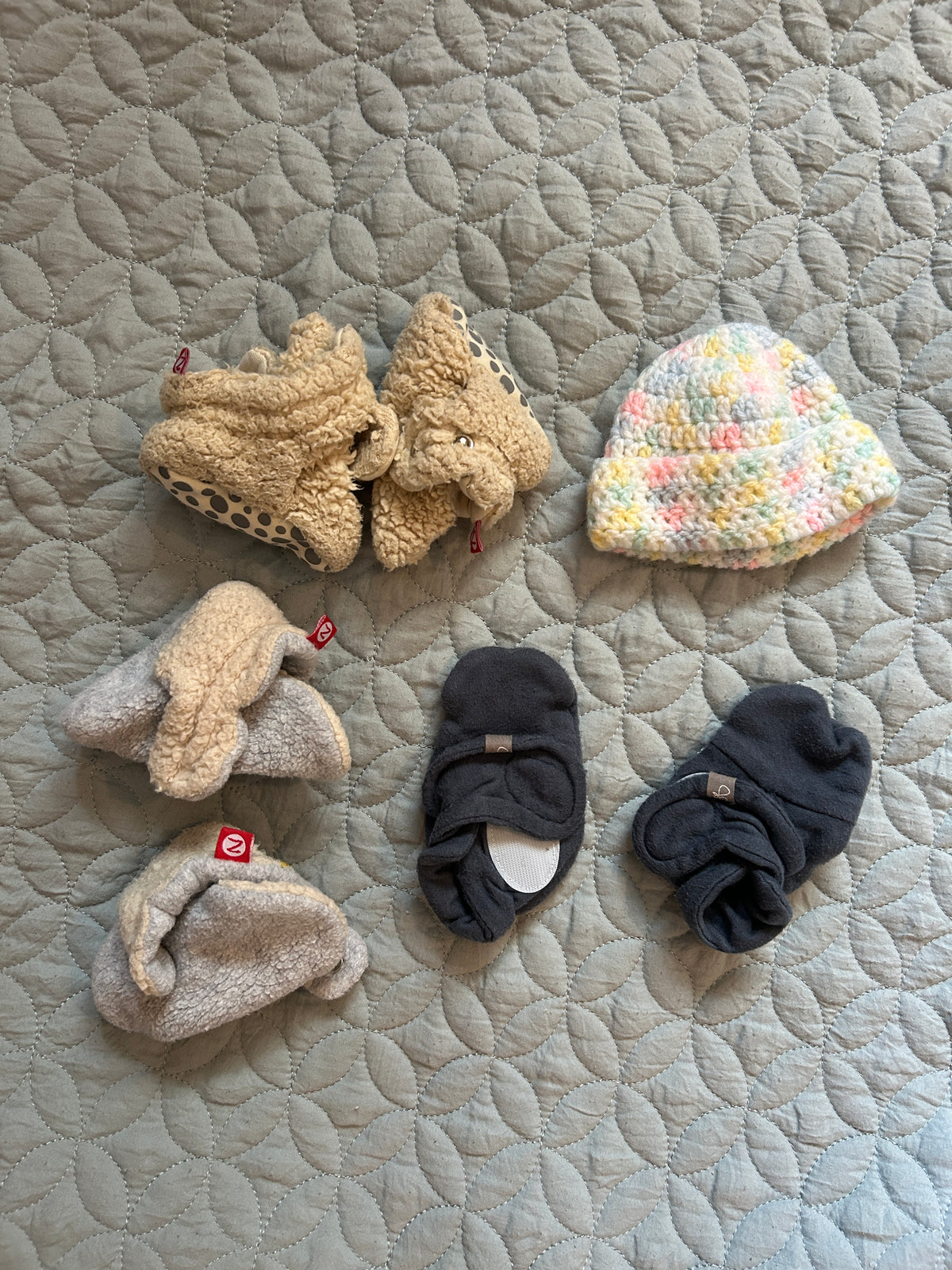 Seller #5 - Assorted Infant Winter Socks/booties with Velcro