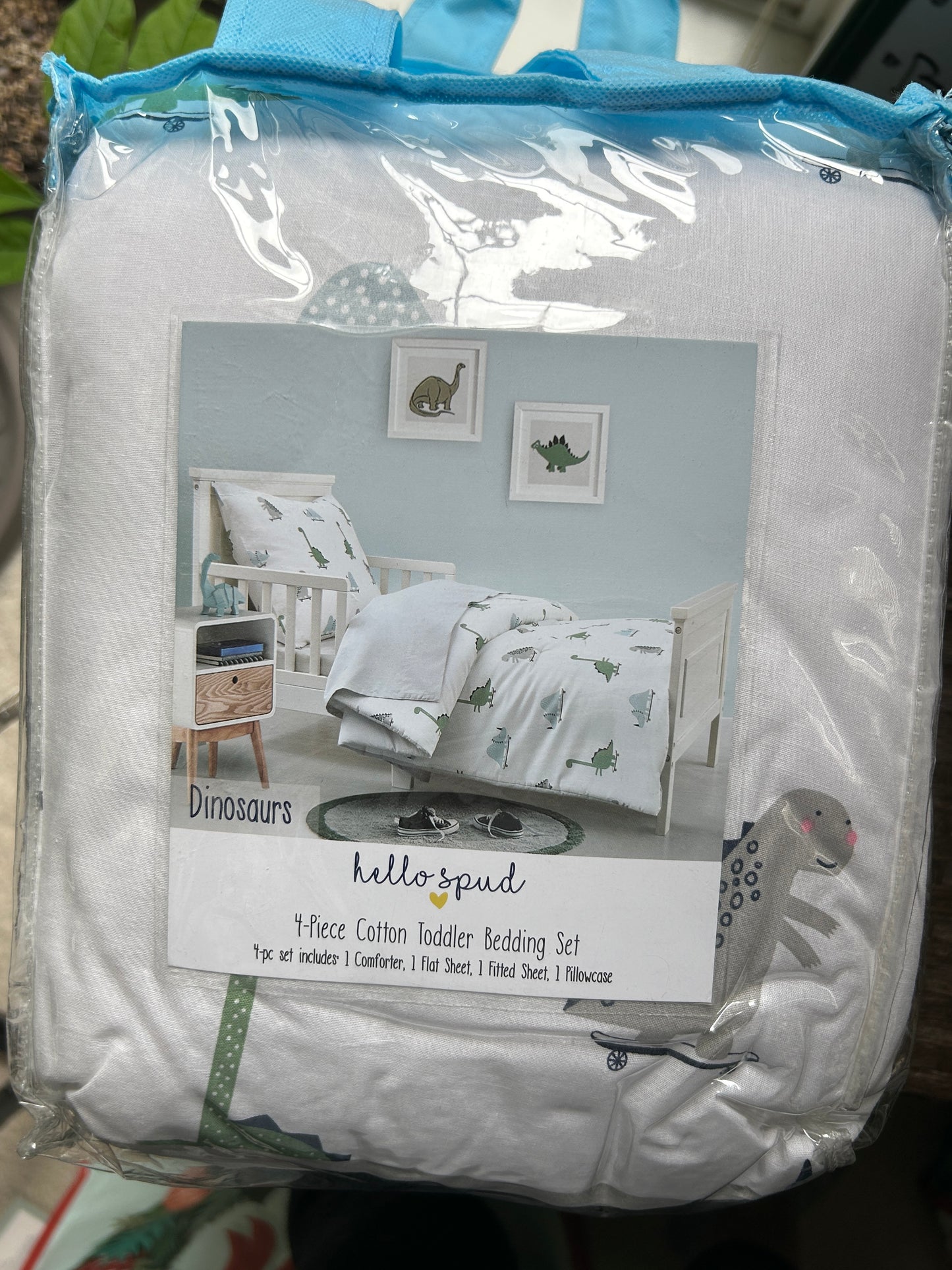 #34 4 piece toddler bedding set-dinosaurs New