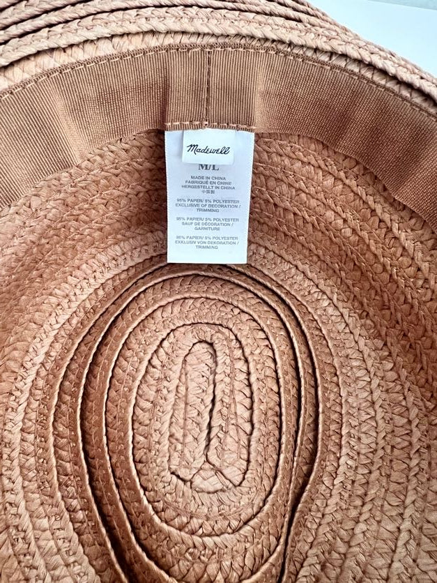#176 - Madewell women’s straw hat M/L