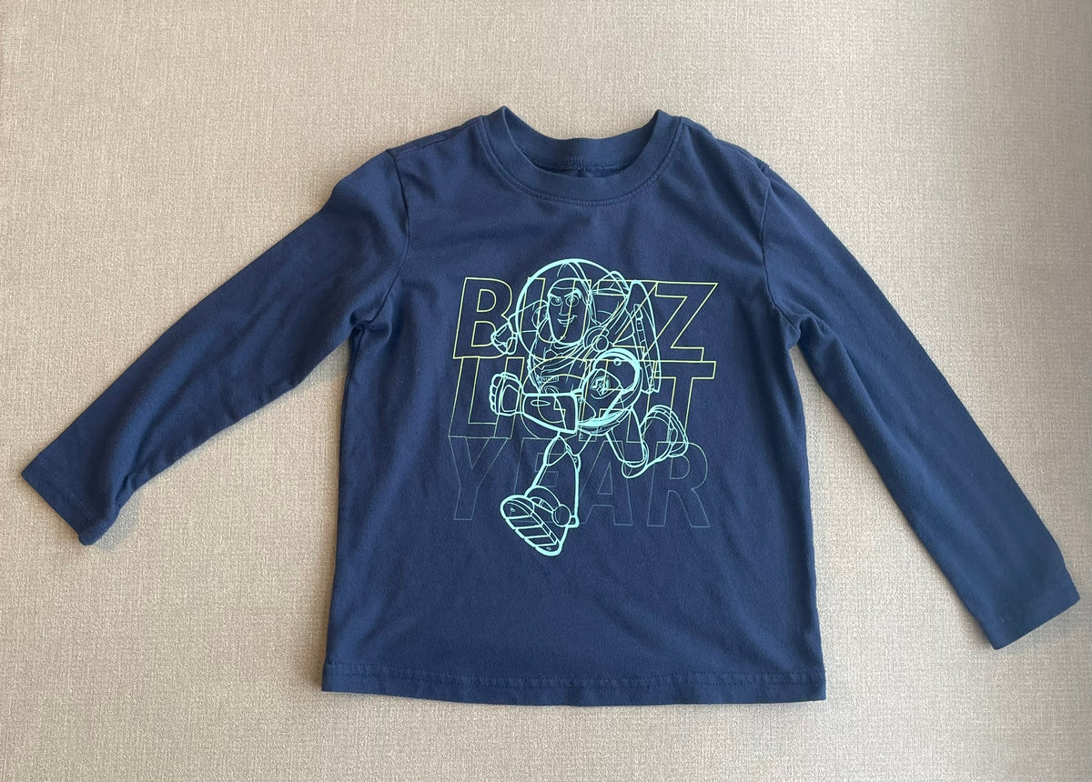 Seller #12 | Boys Dark Blue Long Sleeve Shirt | Buzz Lightyear | VGUC | Size 4T