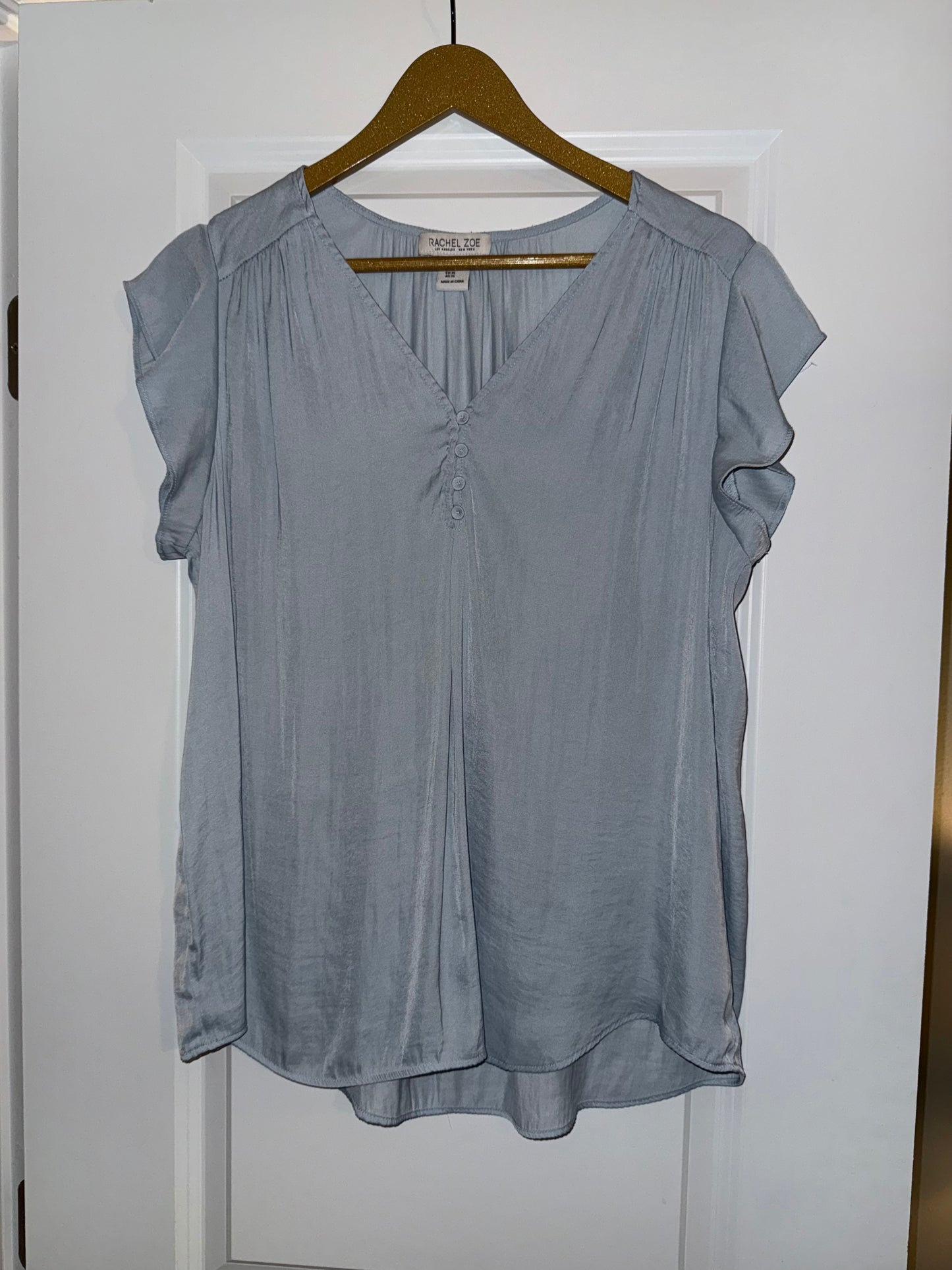 #106: Womens XL Rachel Zoe Blue Shirt