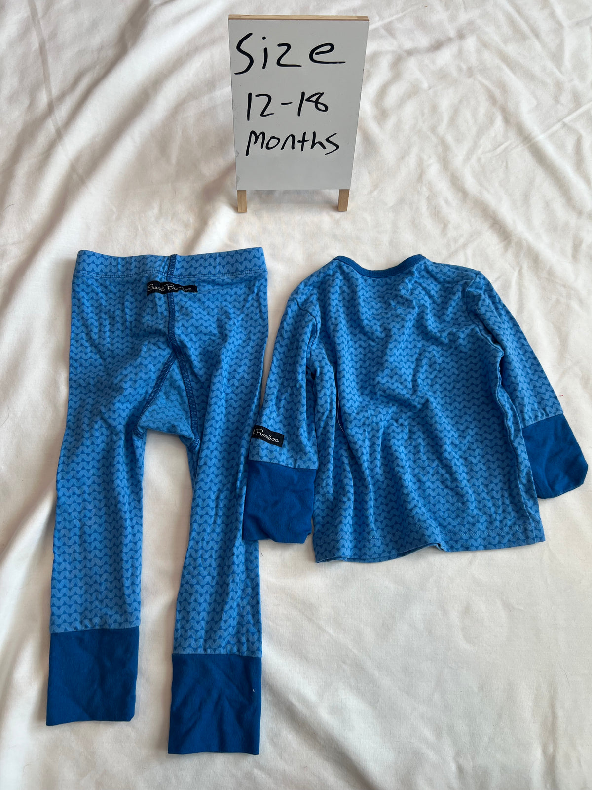 #24 size 12-18 months sweet bamboo pajamas