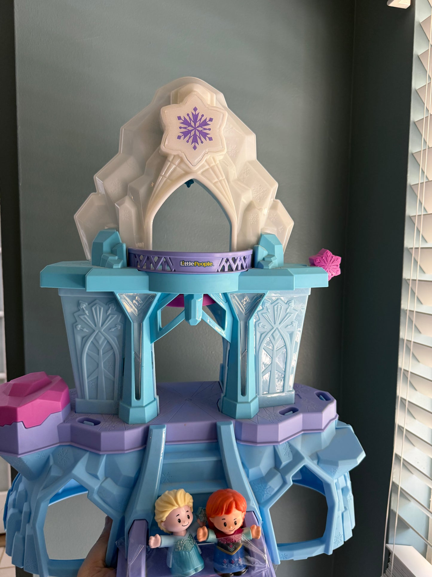 Frozen castle with two characters