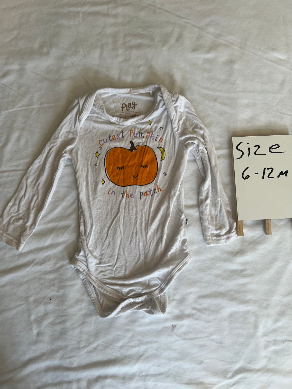 #24 size 6-12 months little sleepies onesie