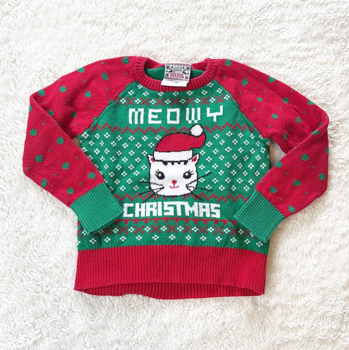 #58 Holiday Sweater GN 12 M Meowy Christmas