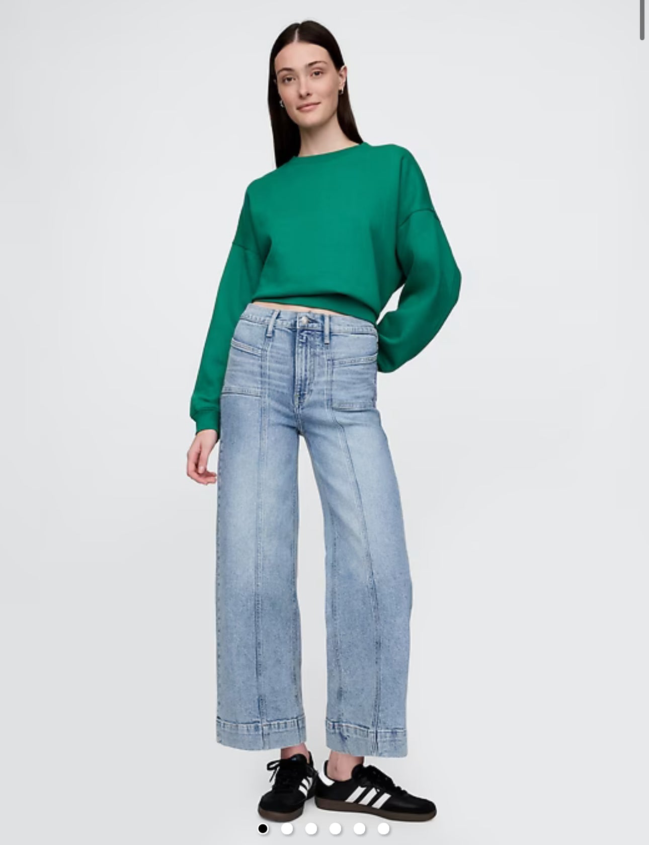 Seller 196 Gap Wide leg ankle jeans new 26r